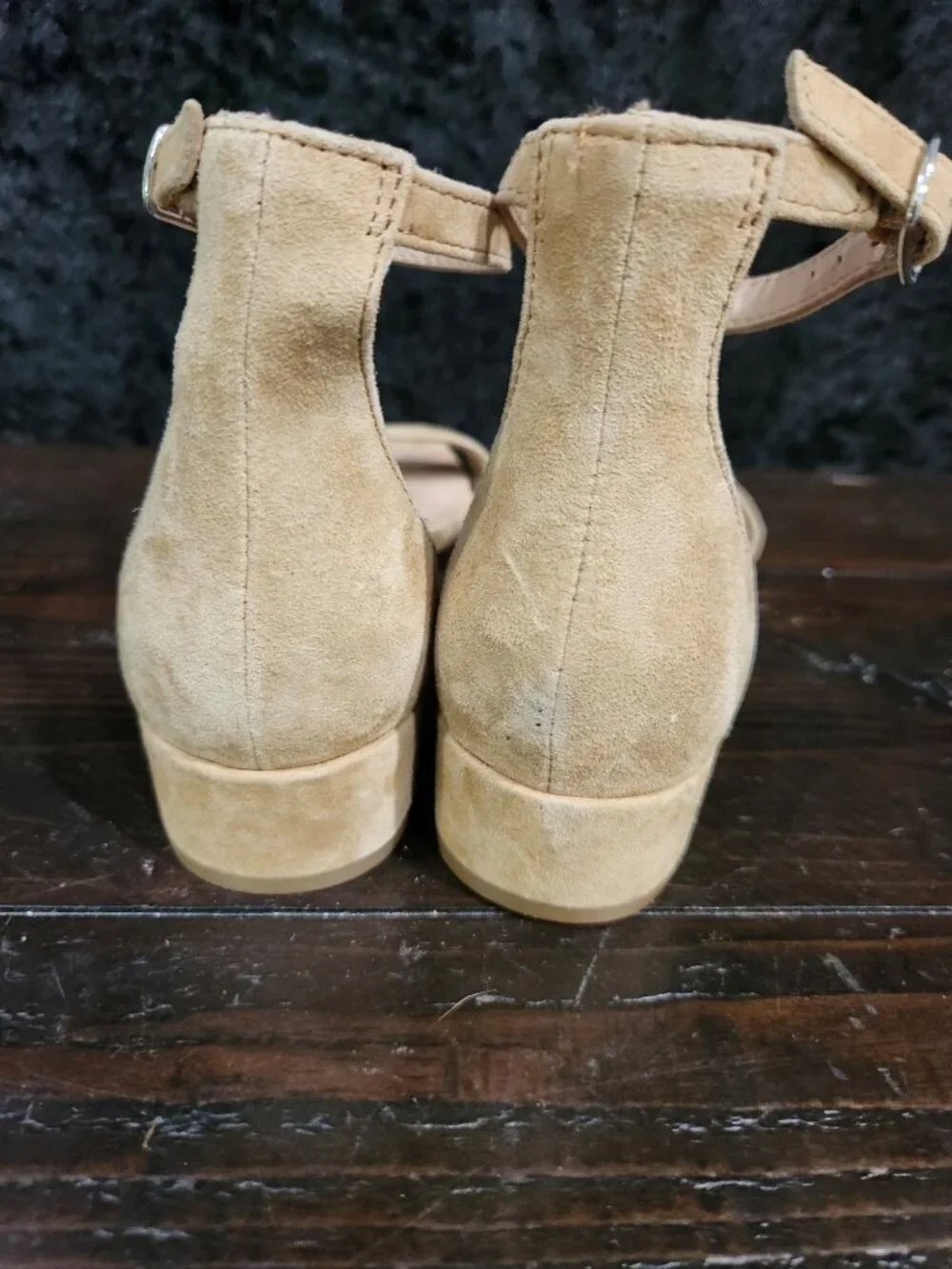 Steve Madden Nava Tan Leather Ankle Strap Block Heel Sandal/Sz. 5M - Picture 6 of 8